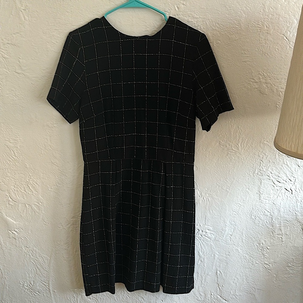 H&M Textured Plaid Dress